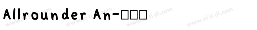 Allrounder An字体转换